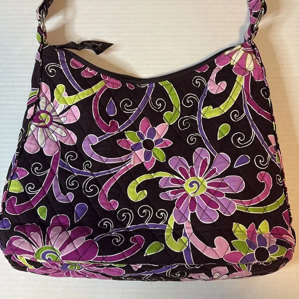 Vera Bradley cotton coral pink and dark brown